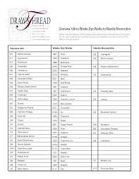 Weeks Dye Works To Dmc Conversion Chart Bing Images