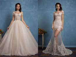 Unique Ball Gown Illusion Neckline Tulle Lace Sleeved Wedding Dress Detachable Skirt Wedding Dresses Wedding Gowns Wedding Dress Detachable Skirt