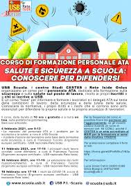 USB Pubblico Impiego - Scuola: Corso di Formazione per il personale ATA  “Salute e sicurezza a scuola: conoscere per difendersi”