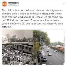 El accidente, informó la jefa de gobierno, habría ocurrido por el vencimiento de una de las trabes del puente elevado que se derrumbó justo cuando un la estructura, de más de 200 toneladas de peso, se vino abajo justo en el momento en que pasaba un convoy del metro, refiere el informe preliminar. La Tragedia Mas Dura Que Ha Ocurrido En El Metro De La Cdmx Como Fue El Choque Que Dejo 31 Muertos Y 70 Heridos En 1975 Infobae