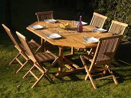 Meubles de jardin en teck. Salon De Jardin Grenade En Teck 6 8 Personnes Table 130 190 X 130 X 75 Cm 6 Chaises 56076