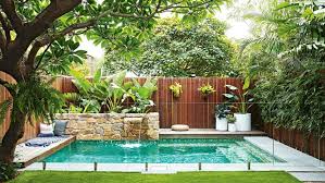 This Compact Sydney Garden Is Inspired By Bali Small Backyard Pools Backyard Pool Designs Swimming Pools Backyard