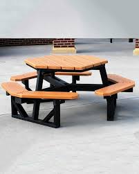 Hexagon Recycled Plastic Picnic Table Park Warehouse Picnic Table Plastic Picnic Tables Metal Picnic Tables