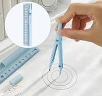 Set Pen Ruler Back To School Supplies Aesthetic Math Geometry Kit Metal  Geometry Tool Circle Maker School Supplies Kit Geometry Math Ruler Math ...