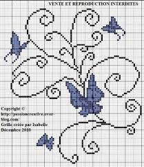 Grilles de point de croix de pâques. Grille Gratuite Point De Croix Papillons Arabesque Passion Creative Fleurs Au Point De Croix Point De Croix Modeles De Point De Croix