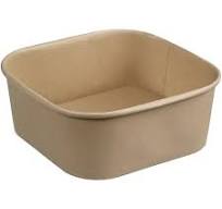Buy Now - Eco-pliant 1000 ml Square Kraft Paper Bowl (300 ...