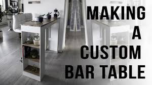 Maybe you would like to learn more about one of these? Making A Custom Small Dinner Bar Table With Shelves Youtube