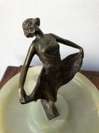 Rare austrian goldscheider art deco figurine by lorenzl c 1930s. Bruno Zach Bronze Figure Original And Period Piece For Sale At Www Artdecopages Co Uk