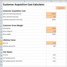 Customer Acquisition Cost Calculator Plan Projections Accounting And Finance Business Essentials How To Plan