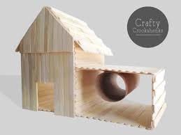 The Mice Would Like Hamster Barn House With Side Tube And Tunnel By Craftycrookshanks Hamster Diy Hamster Toys Diy Hamster Toys