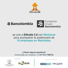 Tue, aug 24, 2021, 4:00pm edt Incubar Manizales Hoy Nace La Alianza Fundacion Grupo Bancolombia Bancolombia Y Elevate 2 0 Junto Con Secticycompemzles Le Damos La Bienvenida A Nuestros Mentores Esta Alianza Que Con Seguridad Aportara A La