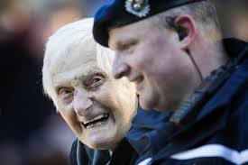 102-year-old British Major Kenneth George Mayhew Editorial Stock Photo