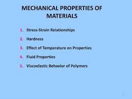 Ppt Mechanical Properties Of Materials Powerpoint