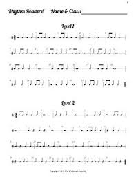 Rhythm Readers Rhythm Counting Sight Reading Rhythm Worksheets Middle School Music Lesson Music Lessons Teaching Band
