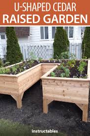 Save Your Back U Shaped Cedar Raised Garden Raised Garden Bed Plans Cedar Raised Garden Diy Raised Garden