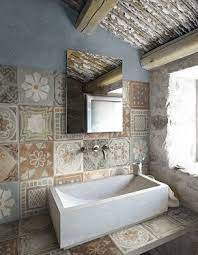 Come Rinnovare Le Piastrelle Del Bagno Arredo Bagno Vintage Design Bagno Rustico Idee Bagno Rustico
