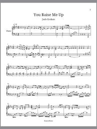 Piano Sheet Music L You Raise Me Up Josh Groban L Piano Instrumental L Digital Instant Download Sheet Music You Raise Me Up Piano Sheet Music