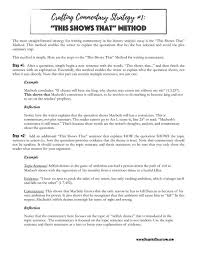 Five Ways To Target Commentary For Essay Writing Teachwriting Org