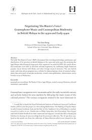 Inilah mengapa, banyak dari para penyumbang justru senang saat dikirimi surat permohonan. Negotiating His Master S Voice Gramophone Music And Cosmopolitan Modernity In British Malaya In The 1930s And Early 1940s Topic Of Research Paper In Art Arts History Of Arts Performing Arts Music