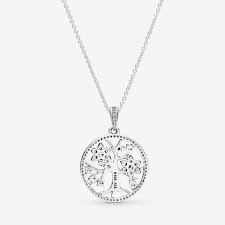 Heart family tree collier necklace c$ 95.00 399273c01. Pandora Sparkling Family Tree Necklace Sterling Silver Clear From Pandora On 21 Buttons