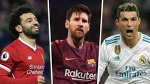 golden shoe 2017 18 messi salah europes top scorers