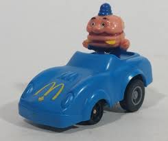1988 Mcdonald S Turbo Macs Officer Big Mac Blue Toy Pull Back Friction Motorized Plastic Toy Car Vehicle Happy Meals Toy Car Mcdonalds Big Mac
