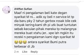 Sila berikan maklumat lengkap yang betul dan hantar ke ruangan komen page ini; Beli Kereta Dengan Ap Holder Besar Pun Dapat Kereta Hancur