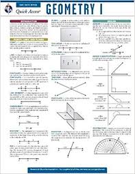 geometry 1 reas quick access reference chart quick