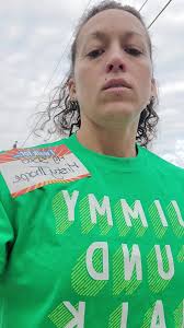 This morning I ran the Jimmy fund walk for Misty.