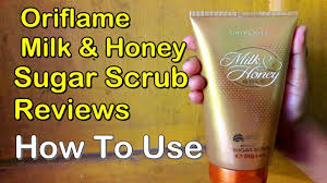 Testimoni milk and honey sugar scrub oriflame. Oriflame Sugar Scrub Reviews How To Use Milk And Honey Gold Smoothing Scrub Youtube
