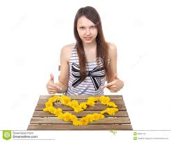 Caucasian Teen Girl, 15 Years Old, Shows a Yellow Stock Image - Image of  ideas, yellow: 36621757