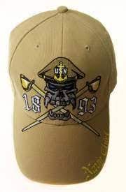 U S Navy Chief 1893 Graphics Skull Khaki Hat Navy Chief Navy Cpo Military Pride