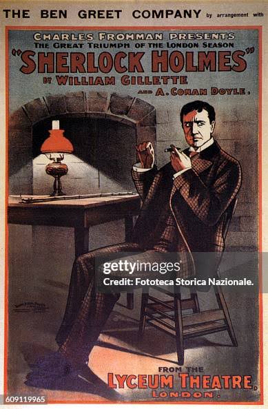 October 31 published the first Sherlock Holmes. Poster for the stage...  News Photo - Getty Images