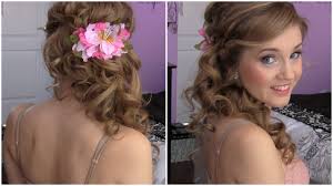 Jessica chastain wore her hair in gorgeous glossy curls. Side Swept Cascading Curls Easy Diy Prom Hair Tutorial Youtube