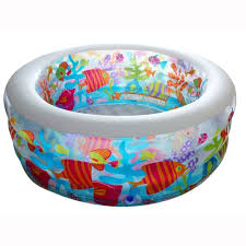 Intex Aquarium Pool 60 X 22 The Fishy Birth Pool Packaging Damaged Birth Pool Aquarium Silver Wings