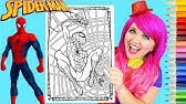 A very cool spiderman face paint design — step by step by annabel hoogeveen. How To Draw Color Spiderman For Kids Glitters Spiderman Painting Coloring Videos For Kids Youtube