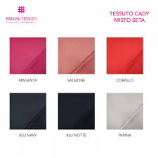 Tende a metro in tulle h300 ricamato metraggio stoffe tessuto arredamento casa. Tessuto Cady Misto Seta Panini Tessuti E Tendaggi