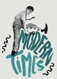 Although the poster has no perceptible copyright notice, copyright renewal records have been checked just in case. Modern Times 1936 Time And Space Limited