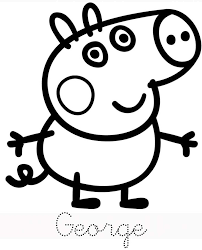 Disegno Di George Da Colorare Peppa Pig Coloring Pages Peppa Pig Colouring Peppa Pig Family