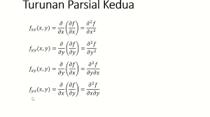 Soal uas kalkulus peubah banyak. Kalkulus Fungsi Dua Peubah Part 6 Turunan Parsial Kedua Youtube