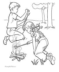 011 Camping Color Page Gif 670 820 Camping Coloring Pages Coloring Pages Summer Coloring Pages