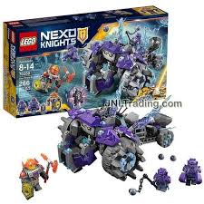 Year 2017 Lego Nexo Knights Series Set 70350 The Three Brothers With Monster Vehicle Plus Axl Roog And Reex Minifigures Pieces 266 Lego Mini Figures Lego Knights