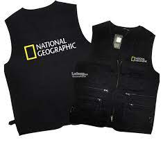 National Geographic Adventure Photograph Multi Purposes Men Vest Rompi Pria Rompi Pria