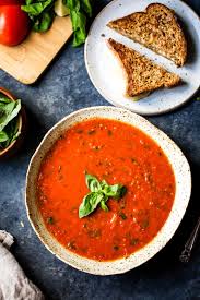 This easy tomato basil soup is for those times when i am feeling virtuous and when i don't have much time. Homemade Roasted Tomato Basil Soup Ambitious Kitchen