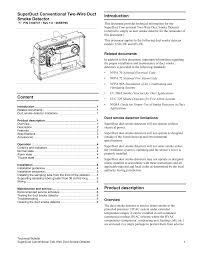 Duct detectors have specific limitations. Https Edwards Signals Com Files 3100737 R1 Superduct Conventional Two Wire Duct Smoke Detector Technical Bulletin Pdf