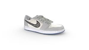Discover christian dior fashion, fragrances and accessories the art of gifting. Nike Dior Air Jordan 1 Retro Low Buy Royalty Free 3d Model By Chrisprice Chrisprice 30ef8bc