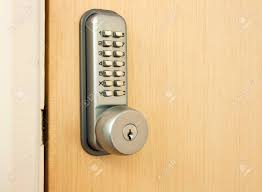 If the pins do not set . Door Lock With Keypad Outside Laboratory Room Stock Photo Picture And Royalty Free Image Image 16441152