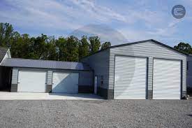 Carport Central S Install Of The Week Is This Fully Customized Structure This Customer Knew Exactly What They Wa Cattle Facility Steel Buildings Metal Garages