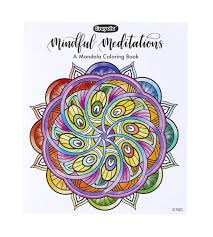 Square mandala flowers floral pattern. Crayola Mandala Coloring Book Mindful Meditations 40 Premium Coloring Pages Gift Multicolor Buy Online In Bahamas At Desertcart 177667569