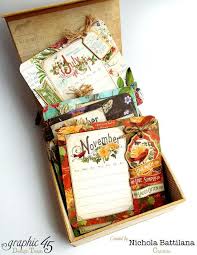 how to make a graphic 45 time to flourish calendar レシピ ペーパークラフト 趣味部屋 カード